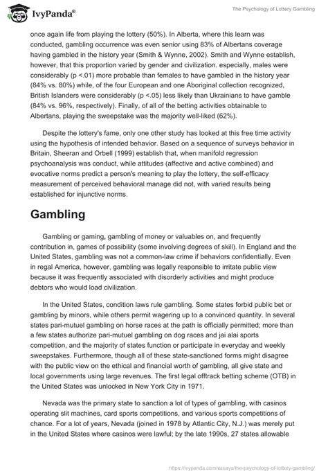gambling research paper.
